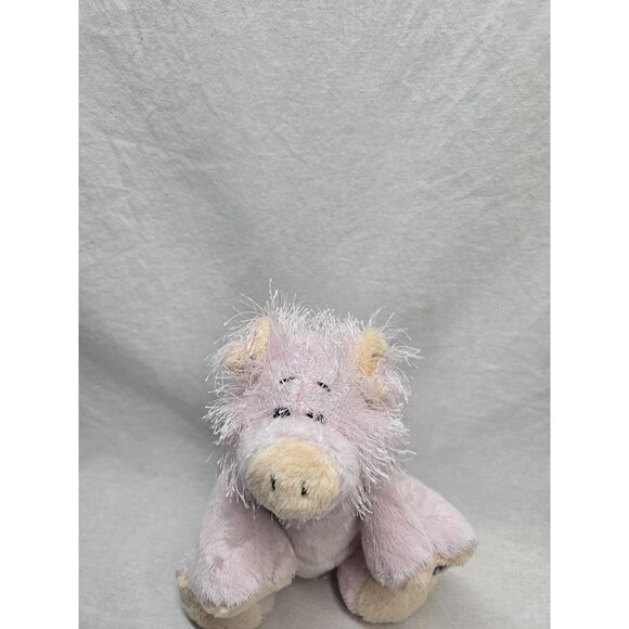 Ganz Webkinz FUZZY PINK PIG 8" Plush STUFFED ANIMAL Toy HM002- No Code - Picture 2 of 7